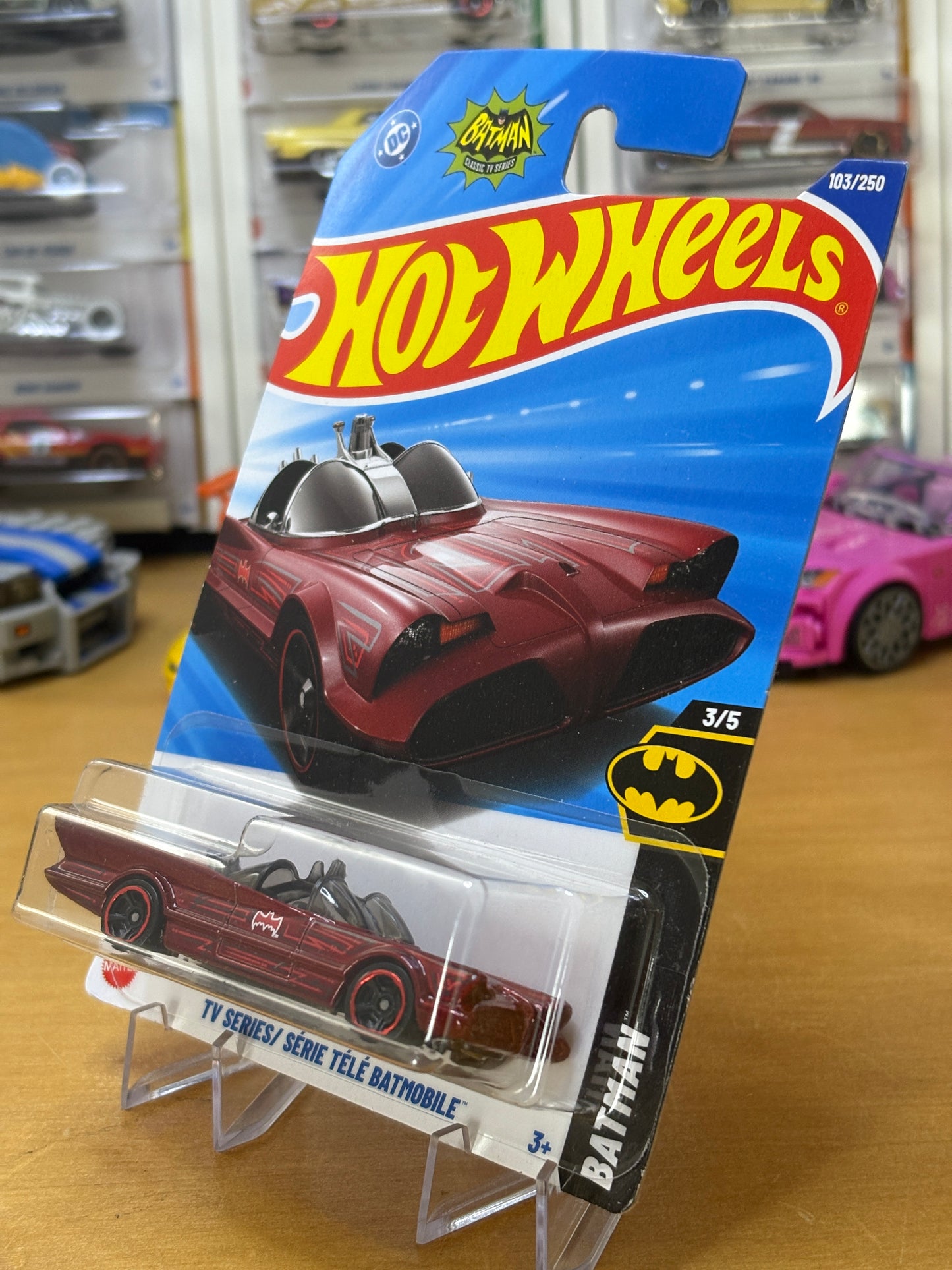 Hot Wheels Mainline / TV Series Batmobile / 2025 Batman 3/5 RED