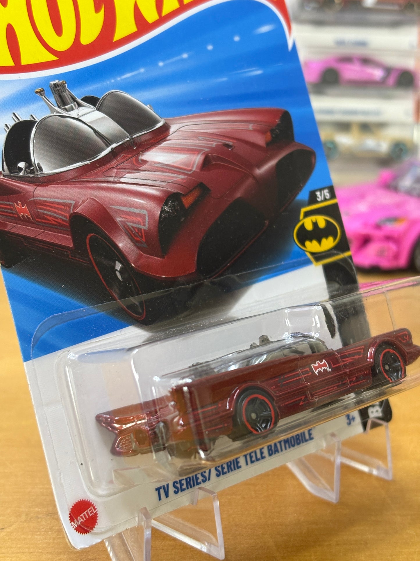 Hot Wheels Mainline / TV Series Batmobile / 2025 Batman 3/5 RED