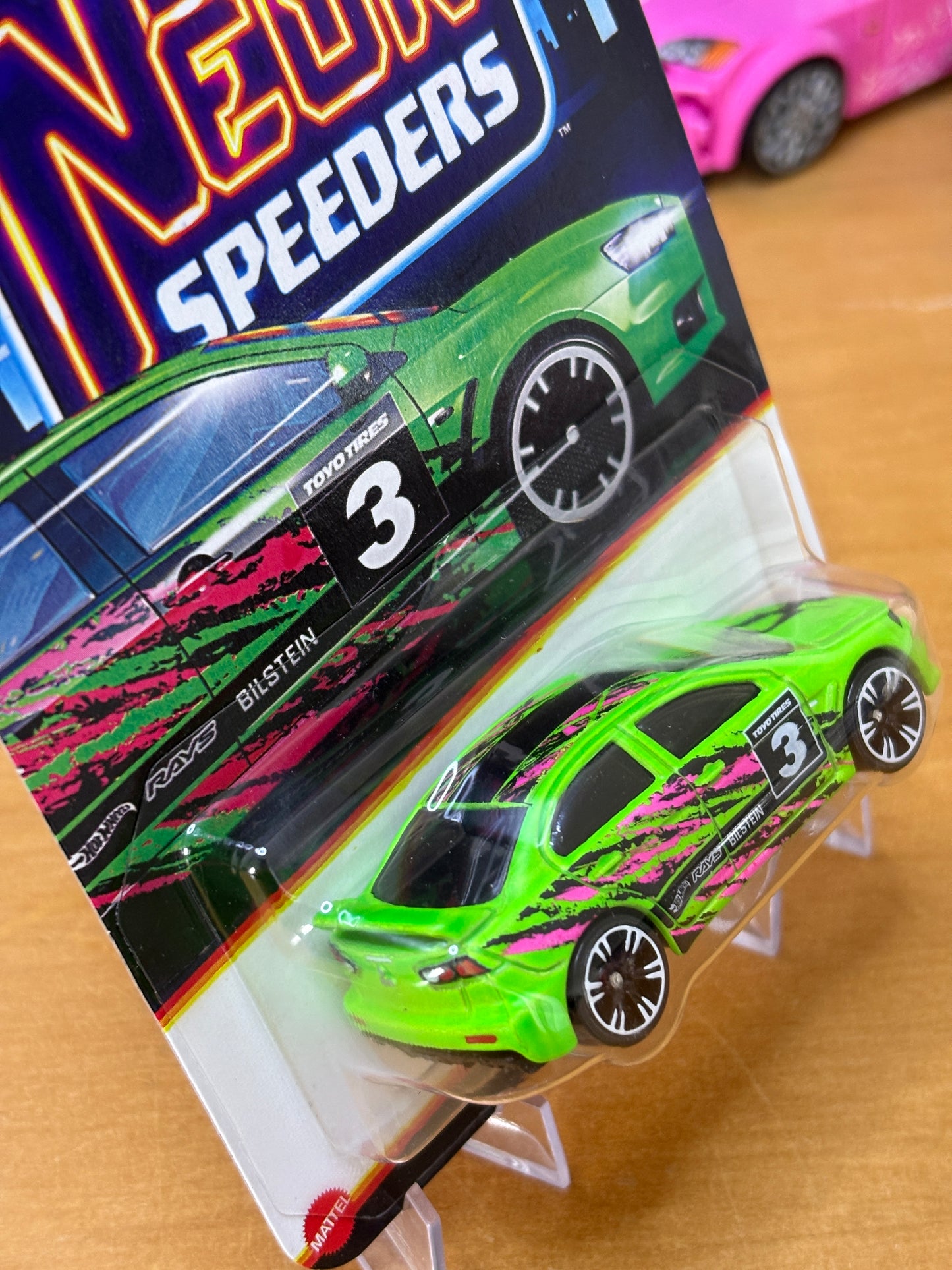 Hot Wheels Neon Speeders / 2008 Lancer Evolution / 2025 Mix 2 3/8