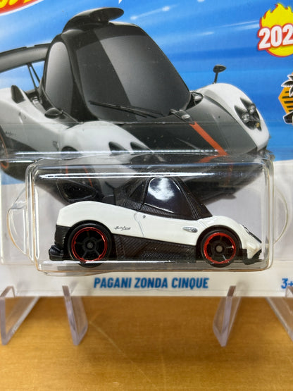 Hot Wheels Mainline / Pagani Zonda Cinque / 2026 Exoticars 4/10 Short Card