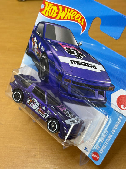 Hot Wheels Mainline / Mazda RX-7 / 2026 HW J-Imports 2/10 Short Card