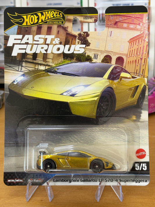 Hot Wheels Premium / Lamborghini Gallardo LP 570-4 Superleggera / 2025 HW Fast & Furious 5/5