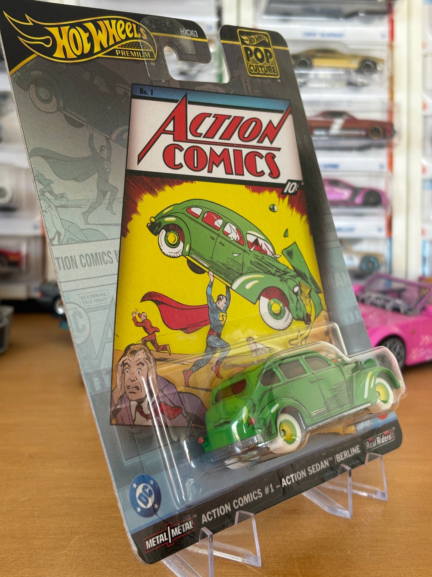 Hot Wheels Premium / Action Comics #1 - Action Sedan/ 2025 HW Pop Culture DC Action Comics