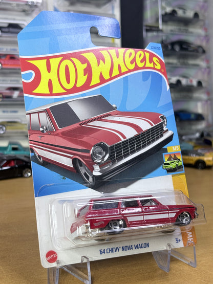 Hot Wheels '64 Chevy Nova Wagon | 2020 HW Wagons 3/5 Mainline