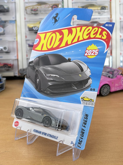 Hot Wheels Mainline / Ferrari SF90 Stredale / 2025 HW: Factory Fresh 5/5 GREY