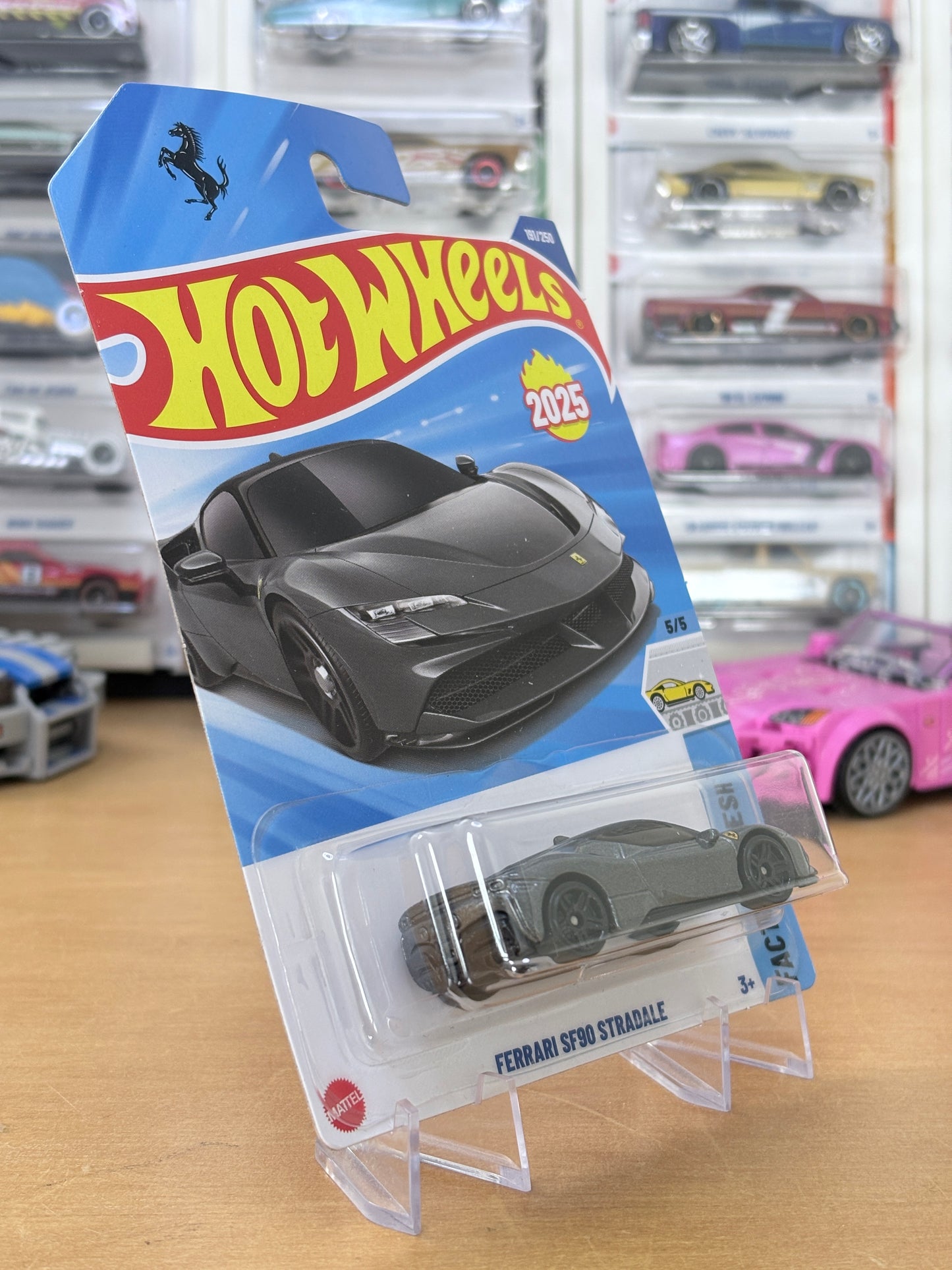 Hot Wheels Mainline / Ferrari SF90 Stredale / 2025 HW: Factory Fresh 5/5 GREY