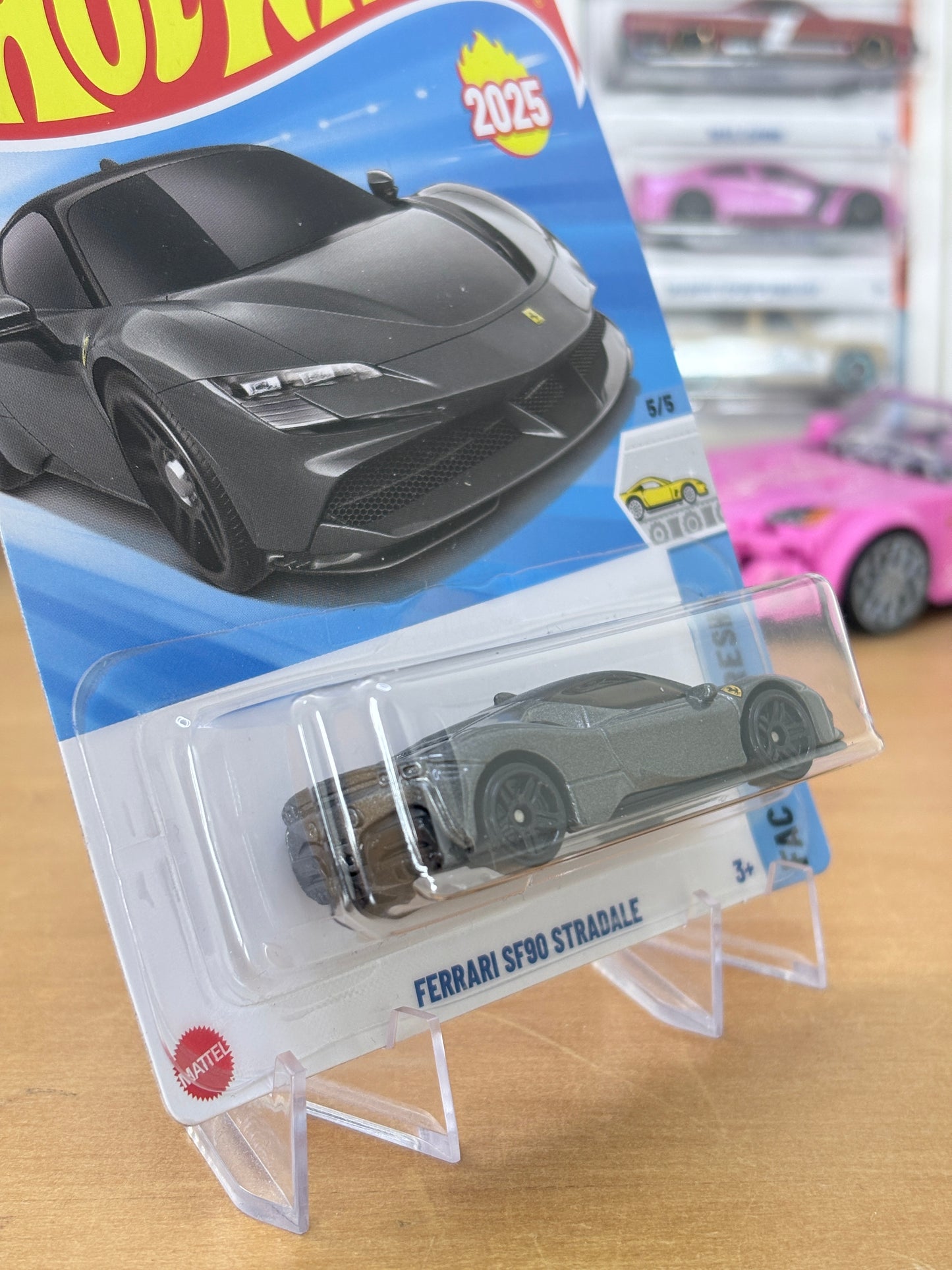 Hot Wheels Mainline / Ferrari SF90 Stredale / 2025 HW: Factory Fresh 5/5 GREY