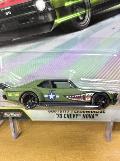 Hot Wheels Custom '70 Chevy Nova Aero Styles 5/5 Premium Diecast