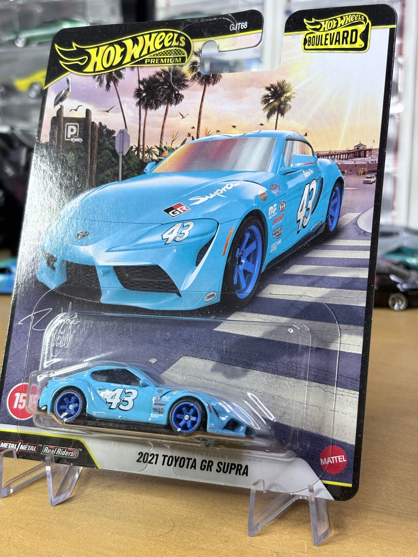 Hot Wheels 2021 Toyota GR Supra Boulevard #155 Premium Diecast