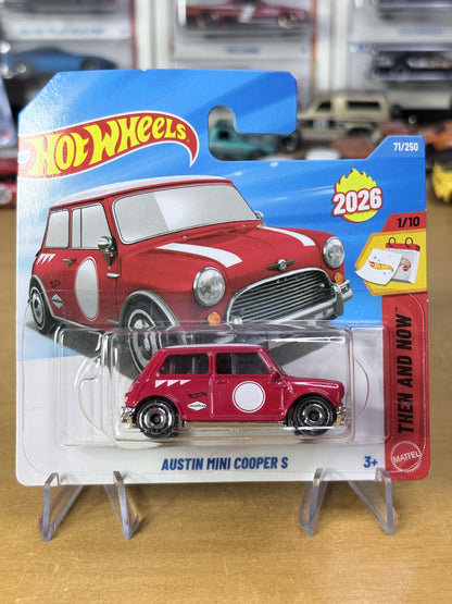 Hot Wheels Austin Mini Cooper S | 2026 Then and Now 1/10 Mainline Short Card
