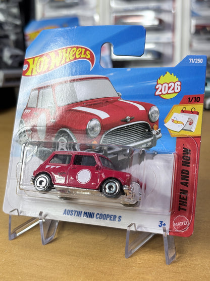 Hot Wheels Austin Mini Cooper S | 2026 Then and Now 1/10 Mainline Short Card