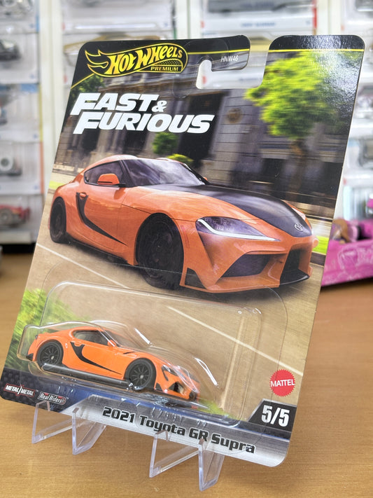 Hot Wheels Premium / 2021 Toyota GR Supra / 2025 HW Fast & Furious 5/5
