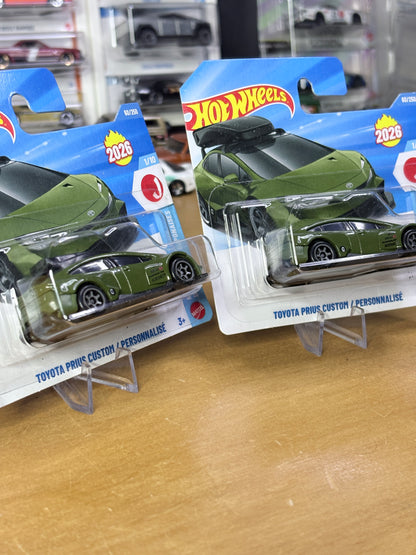 TWO PACK Hot Wheels Mainline | Toyota Prius Custom | 2026 HW J-Imports 1/10 (Short Card)