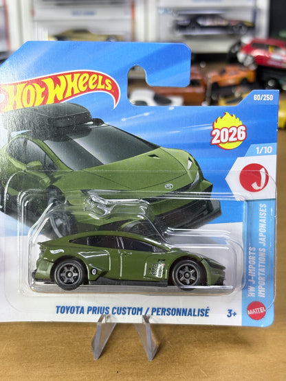 TWO PACK Hot Wheels Mainline | Toyota Prius Custom | 2026 HW J-Imports 1/10 (Short Card)
