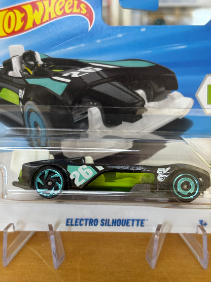 Hot Wheels Mainline Treasure Hunt / Electro Silhouette / 2026 HW EV 5/10 (Short Card)