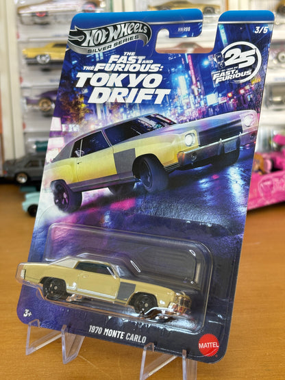 Hot Wheels Silver Series / 1970 Monte Carlo / 2026 25 Years of Fast & Furious 3/5