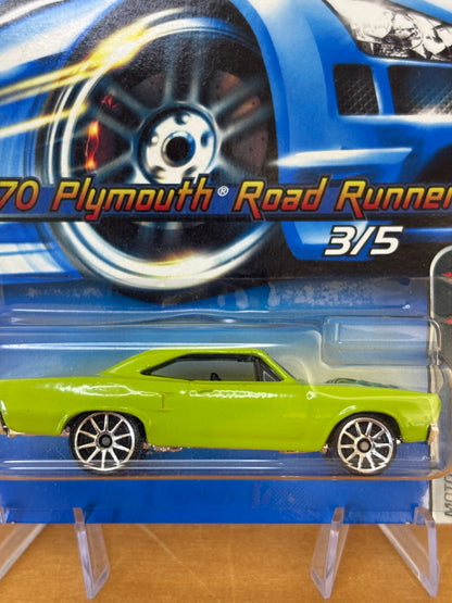 Hot Wheels Mainline / '70 Plymouth Road Runner / 2006 MoTown Metal 3/5