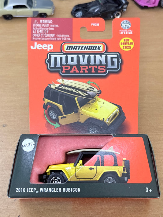 Matchbox Moving Parts / 2016 Jeep Wrangler Rubicon / 2025
