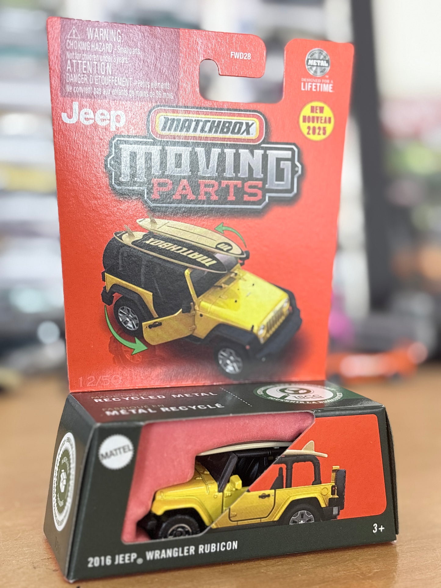Matchbox Moving Parts / 2016 Jeep Wrangler Rubicon / 2025