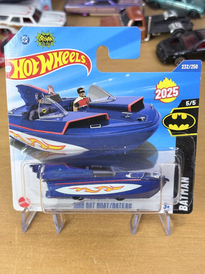 Hot Wheels 1966 Bat Boat | 2025 Batman 5/5 Mainline (Short Card)