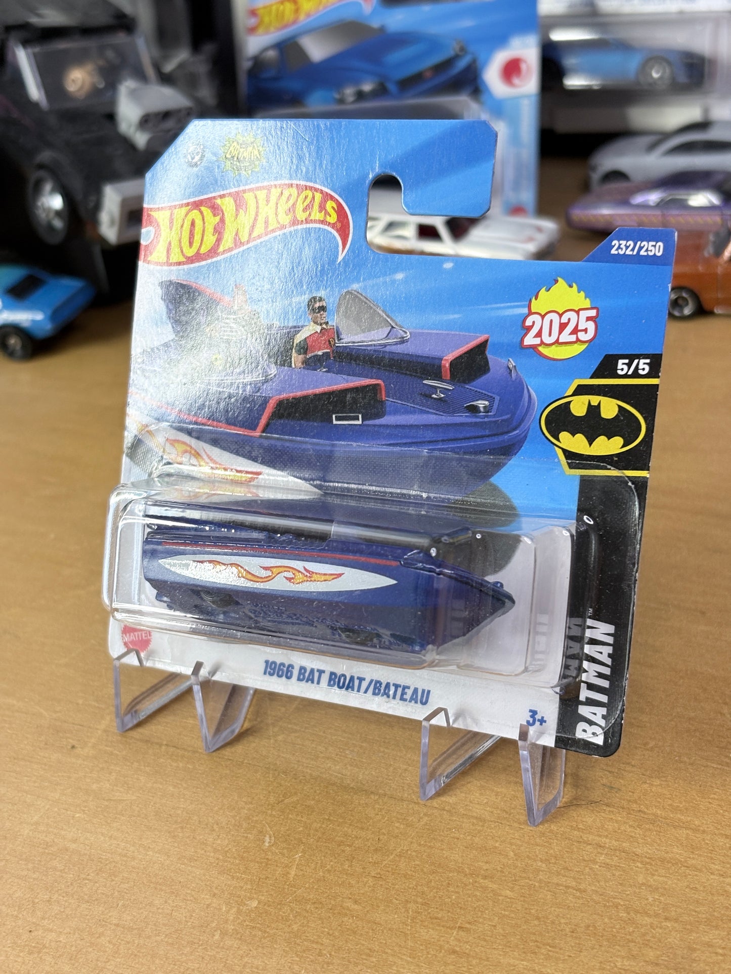 Hot Wheels 1966 Bat Boat | 2025 Batman 5/5 Mainline (Short Card)