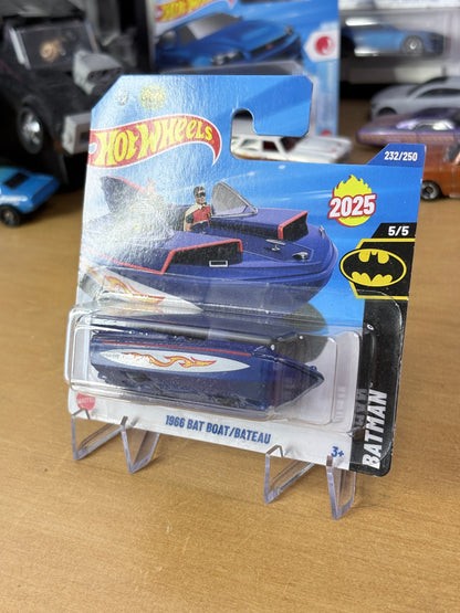 Hot Wheels 1966 Bat Boat | 2025 Batman 5/5 Mainline (Short Card)