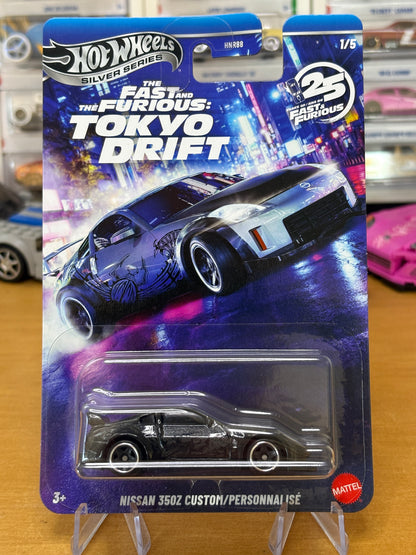 Hot Wheels Silver Series / Nissan 350z Custom / 2026 25 Years of Fast & Furious 1/5