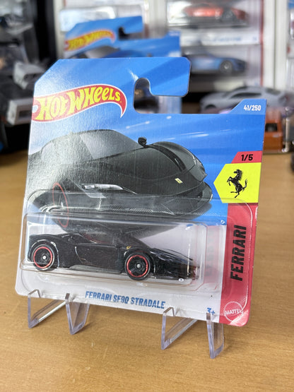 Hot Wheels Ferrari SF90 Stredale | 2026 Ferrari 1/5 Mainline (Black/Red)