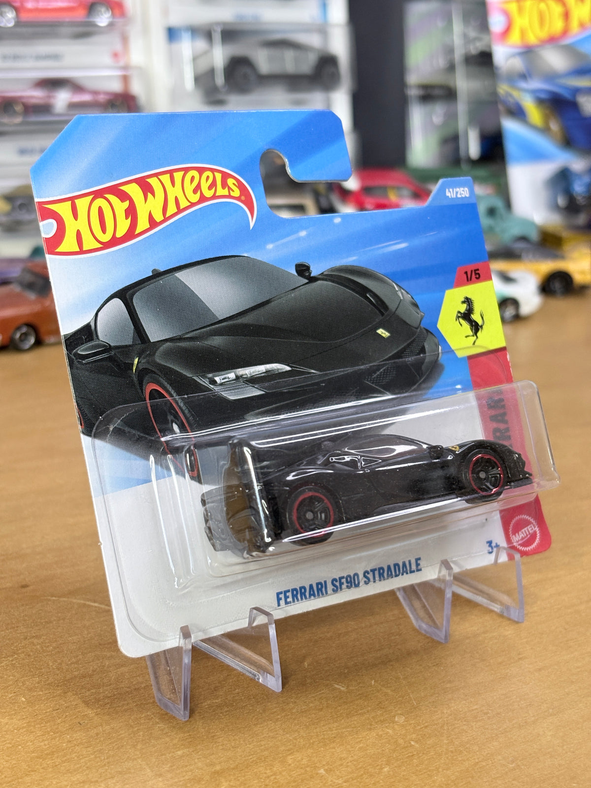Hot Wheels Ferrari SF90 Stredale | 2026 Ferrari 1/5 Mainline (Black/Red)