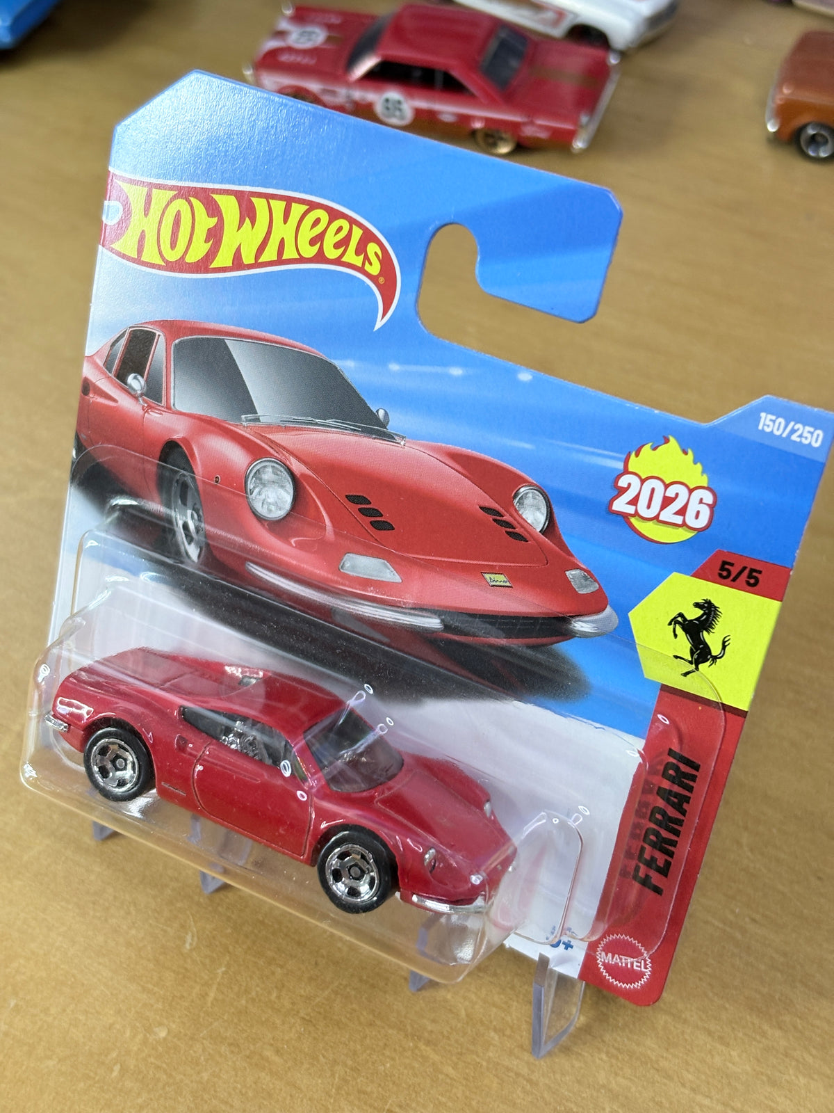 Hot Wheels Ferrari Dino 206 GT | 2026 Ferrari 5/5 Mainline (Red)