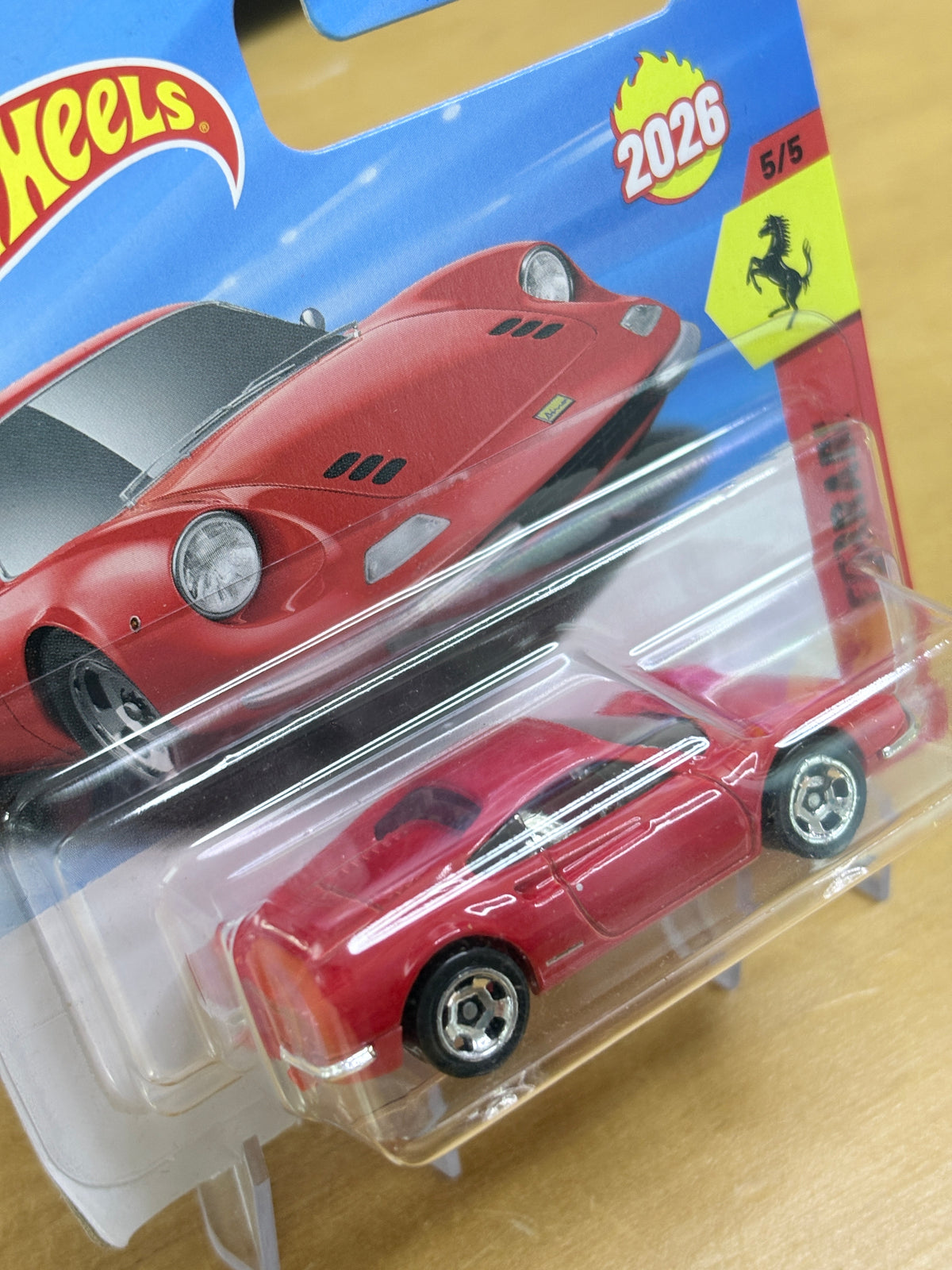 Hot Wheels Ferrari Dino 206 GT | 2026 Ferrari 5/5 Mainline (Red)