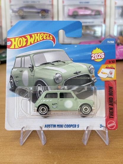 Hot Wheels Mainline / Austin Mini Cooper S / 2026 Then and Now 1/10 Short Card