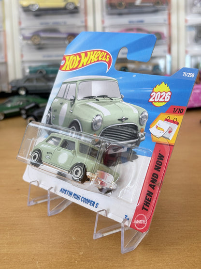 Hot Wheels Mainline / Austin Mini Cooper S / 2026 Then and Now 1/10 Short Card