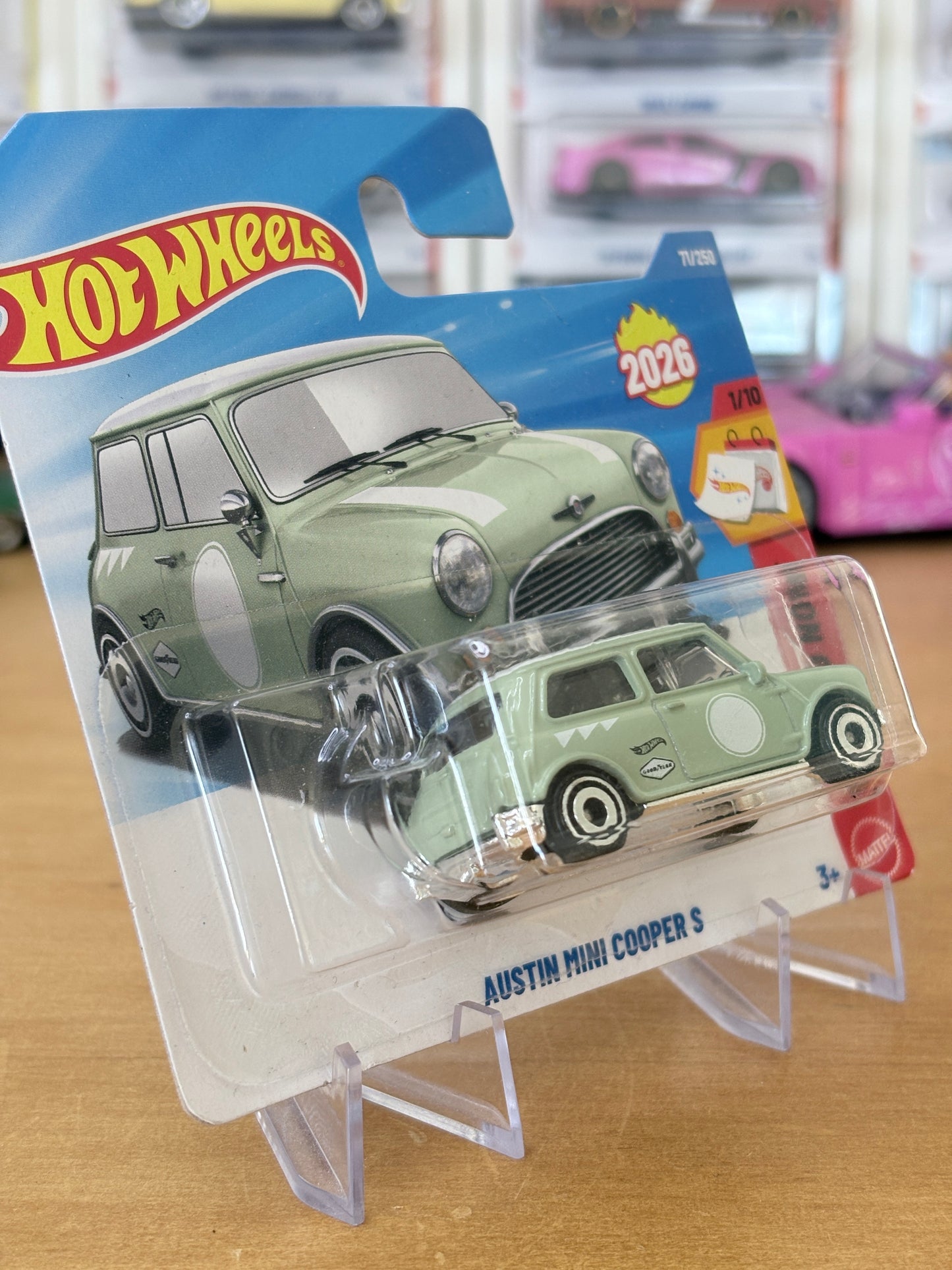 Hot Wheels Mainline / Austin Mini Cooper S / 2026 Then and Now 1/10 Short Card