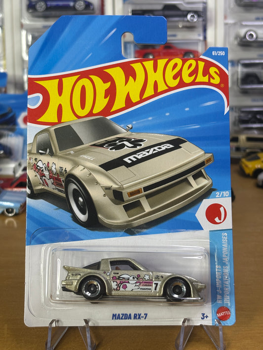 Hot Wheels Mainline | Mazda RX-7 | 2026 HW J-Imports 2/10 (Silver)