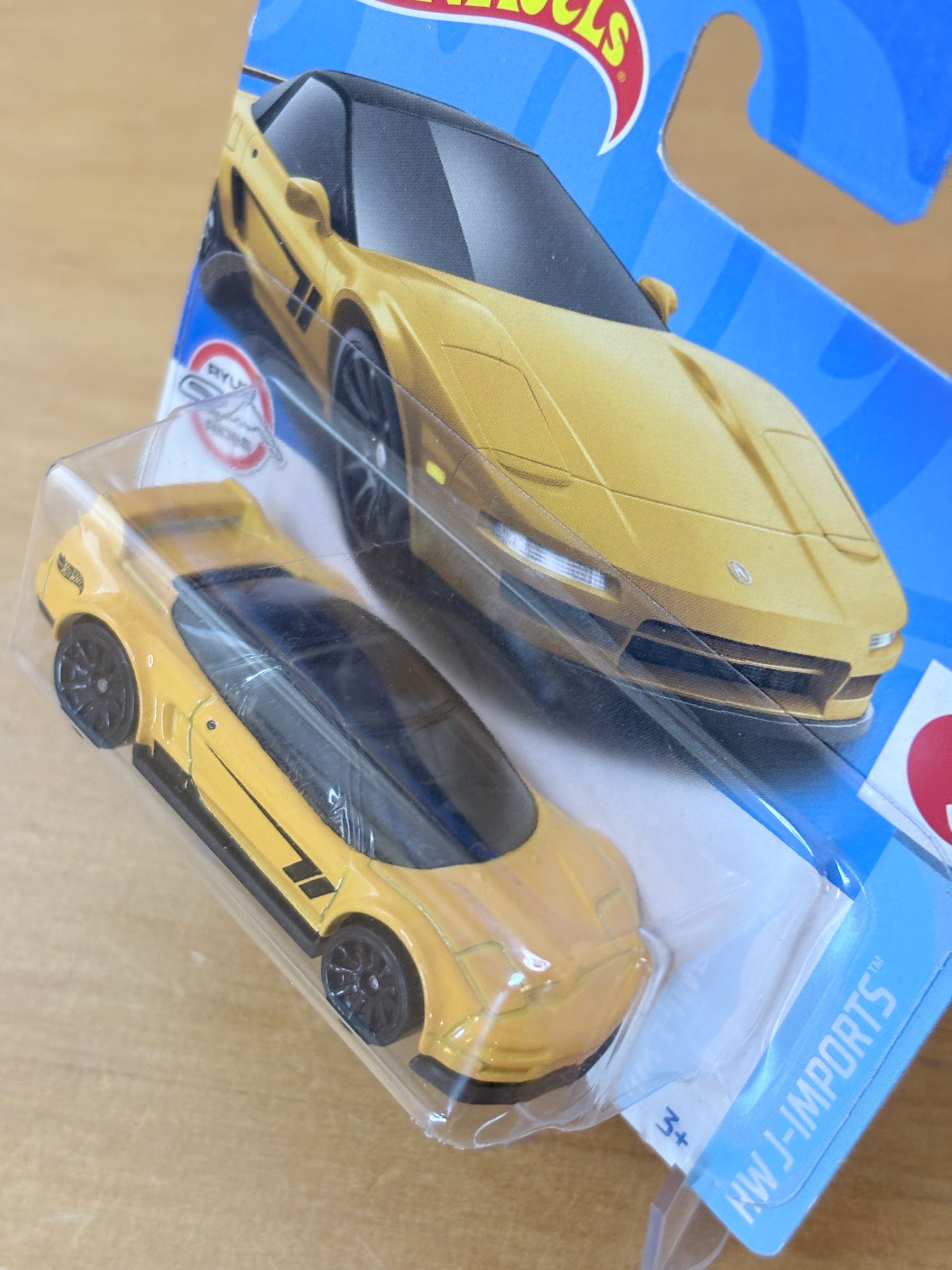 Hot Wheels Mainline / '90 Acura NSX / 2022 HW J-Imports 6/10 (Short Card) Yellow