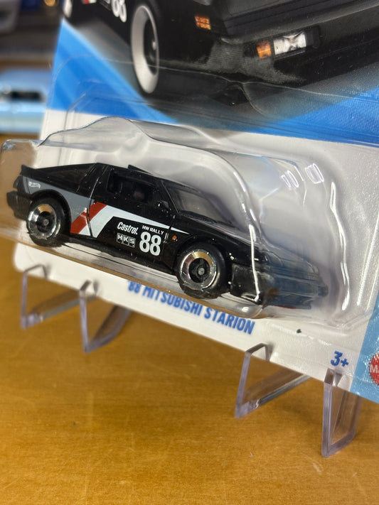 Hot Wheels '88 Mitsubishi Starion | 2026 J-Imports 8/10 Mainline (Black)