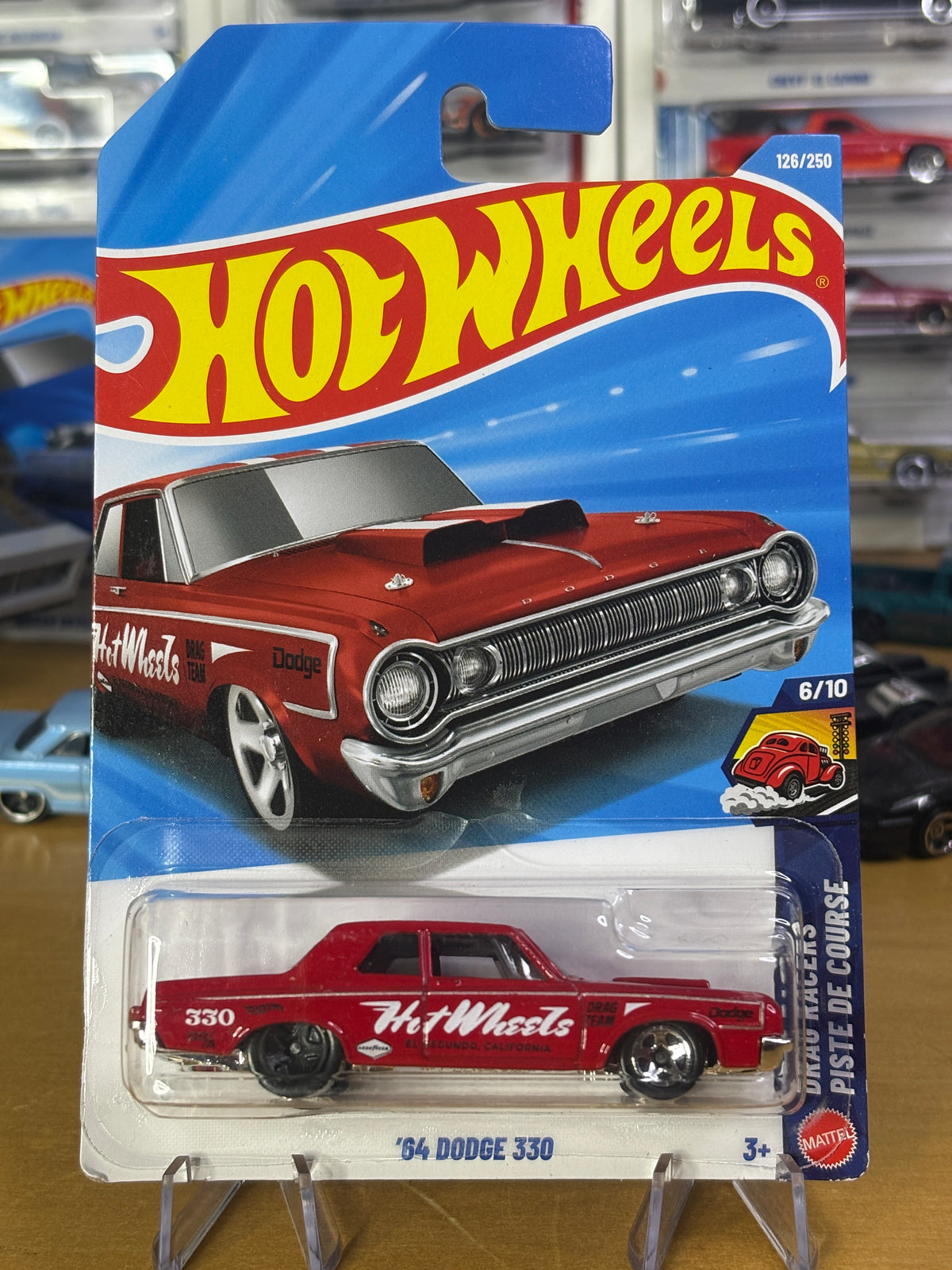 Hot Wheels '64 Dodge 330 | 2026 Drag Racers 6/10 Mainline (Red)
