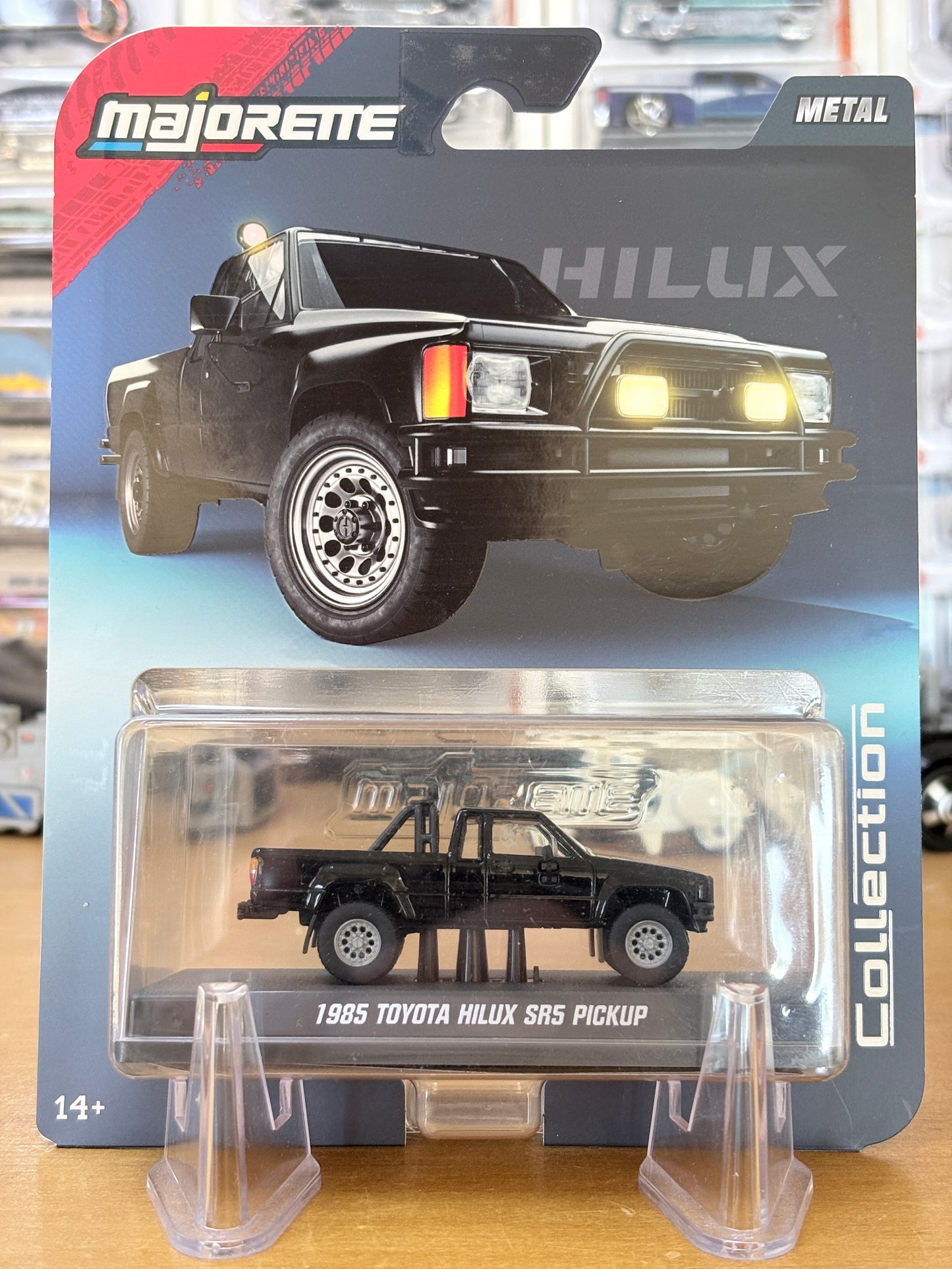 Majorette Collection | 1985 Toyota Hilux SR5 Pickup (Black)