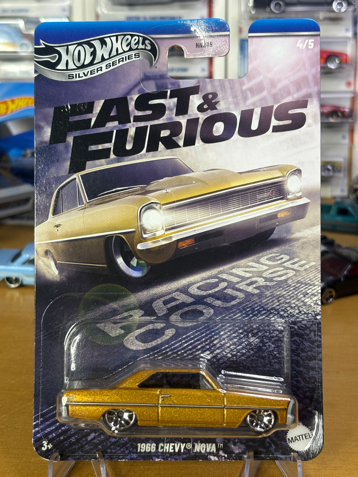 Hot Wheels Silver Series | 1966 Chevy Nova | Fast & Furious Racing Course 4/5