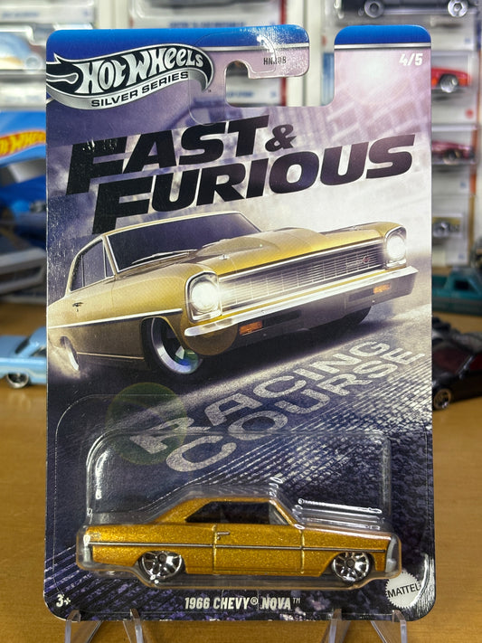 Hot Wheels Silver Series | 1966 Chevy Nova | Fast & Furious Racing Course 4/5