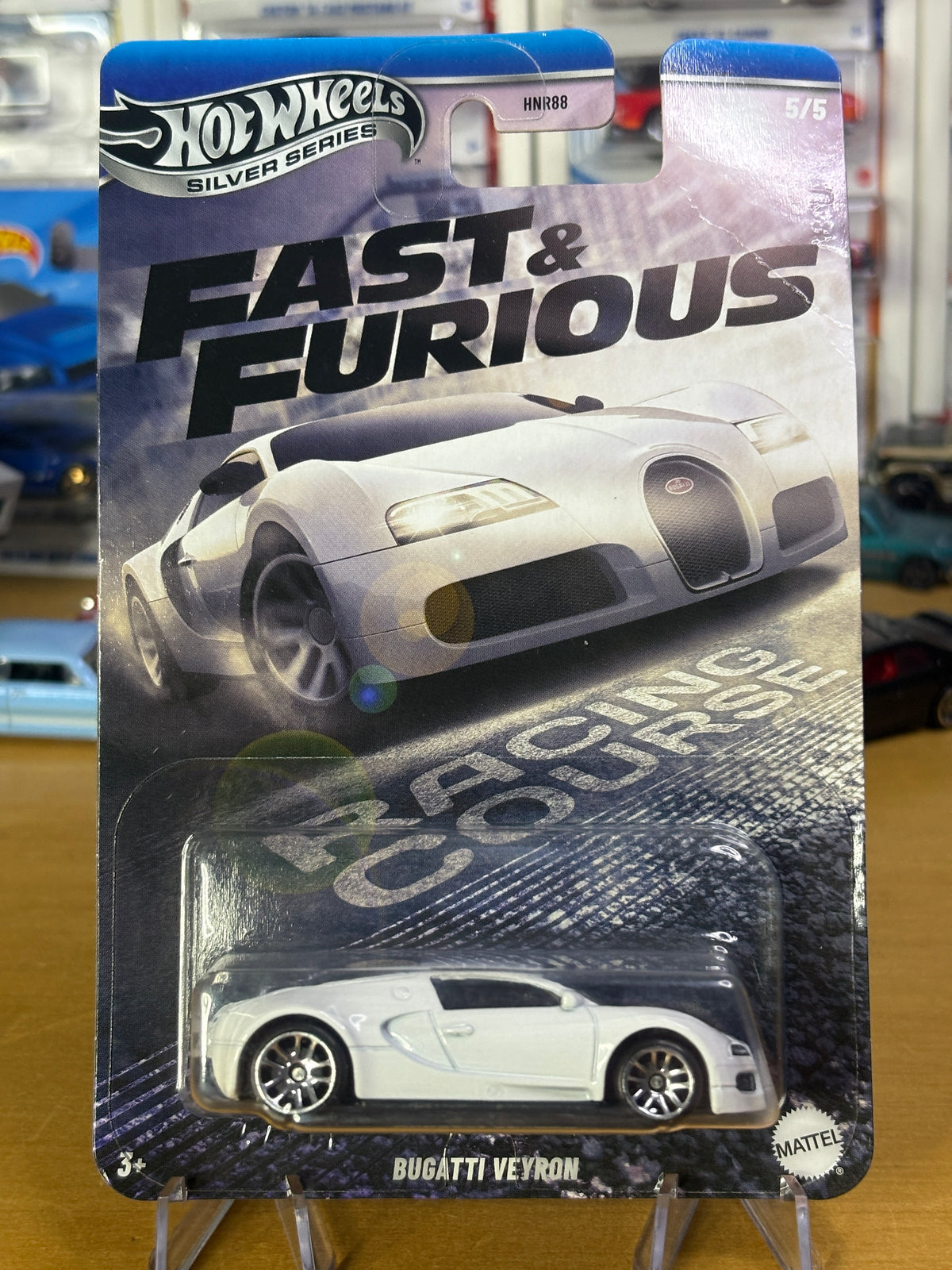Hot Wheels Silver Series | Bugatti Veyron | Fast & Furious Racing Course 5/5 (Bent Card)