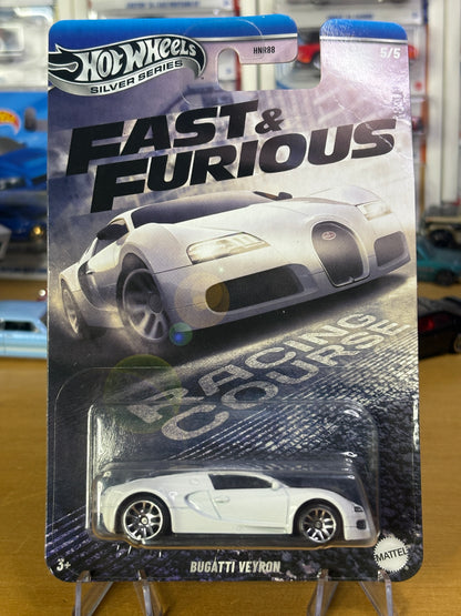 Hot Wheels Silver Series | Bugatti Veyron | Fast & Furious Racing Course 5/5 (Bent Card)