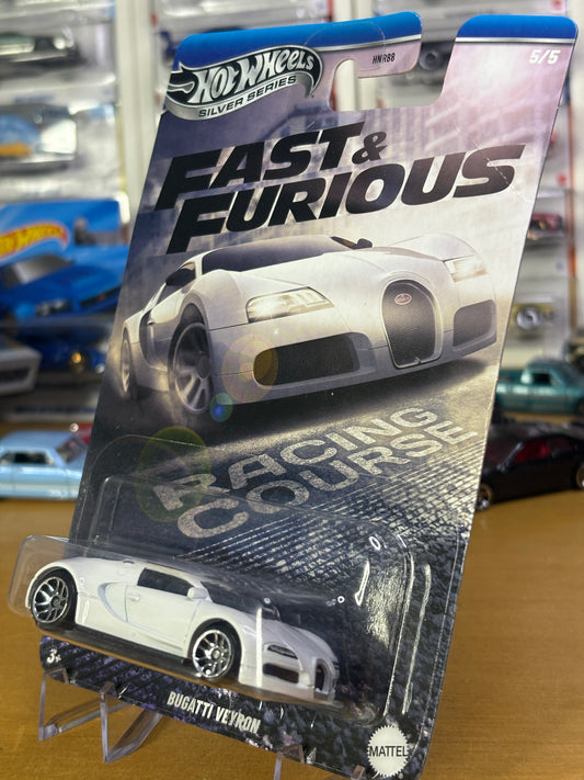 Hot Wheels Silver Series | Bugatti Veyron | Fast & Furious Racing Course 5/5 (Bent Card)