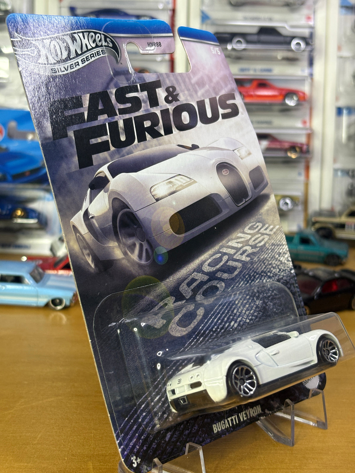 Hot Wheels Silver Series | Bugatti Veyron | Fast & Furious Racing Course 5/5 (Bent Card)