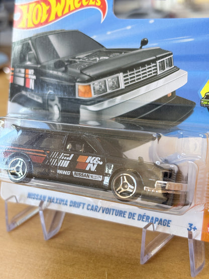 Hot Wheels Nissan Maxima Drift Car | 2026 Wagons 10/10 Mainline Short Card
