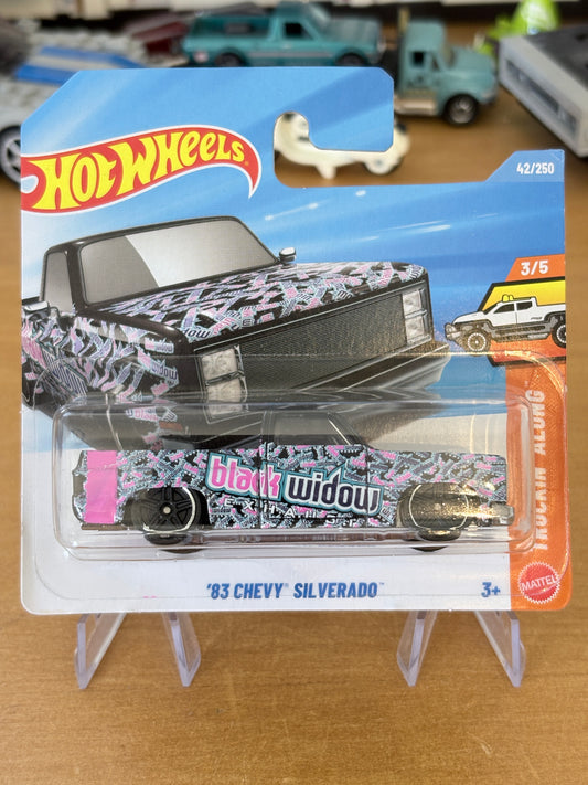Hot Wheels Mainline / '83 Chevy Silverado / 2026 Truckin Along 3/5 Short Card