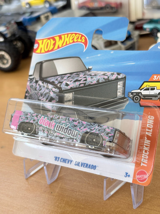 Hot Wheels Mainline / '83 Chevy Silverado / 2026 Truckin Along 3/5 Short Card