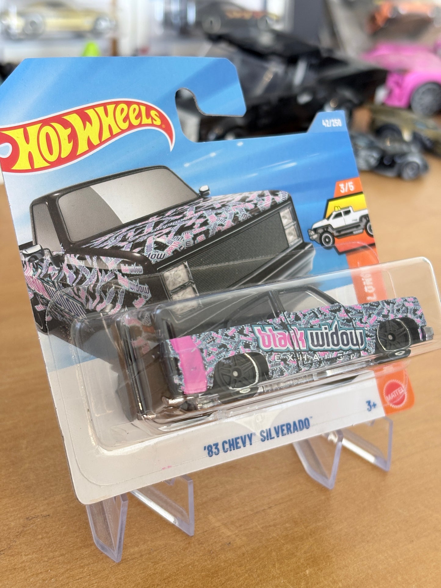 Hot Wheels Mainline / '83 Chevy Silverado / 2026 Truckin Along 3/5 Short Card