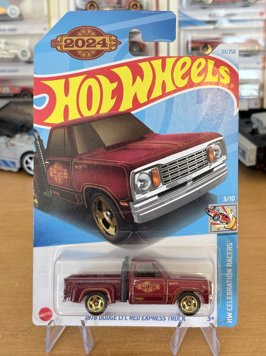 Hot Wheels Mainline / 1978 Dodge Li'l Red Express Truck / 2024 HW Celebration Racers 3/10